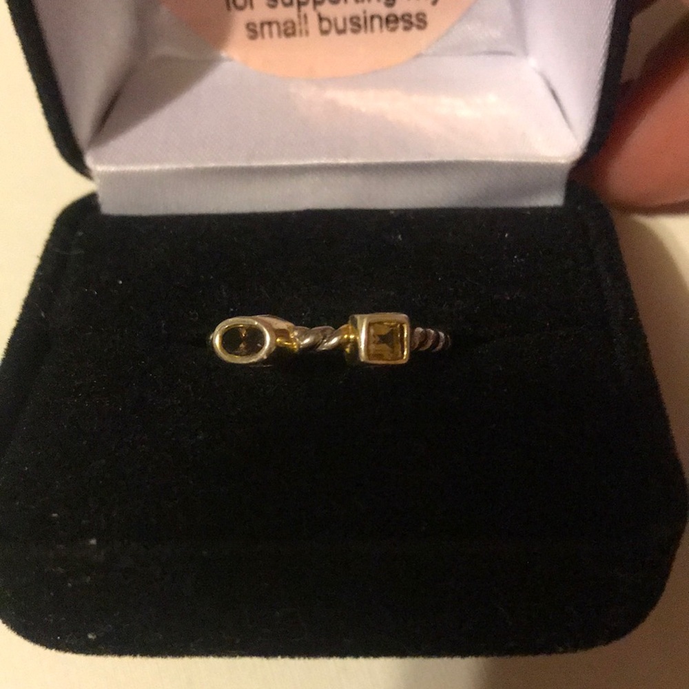 🔥Sterling Silver Amethyst & Citrine Ring